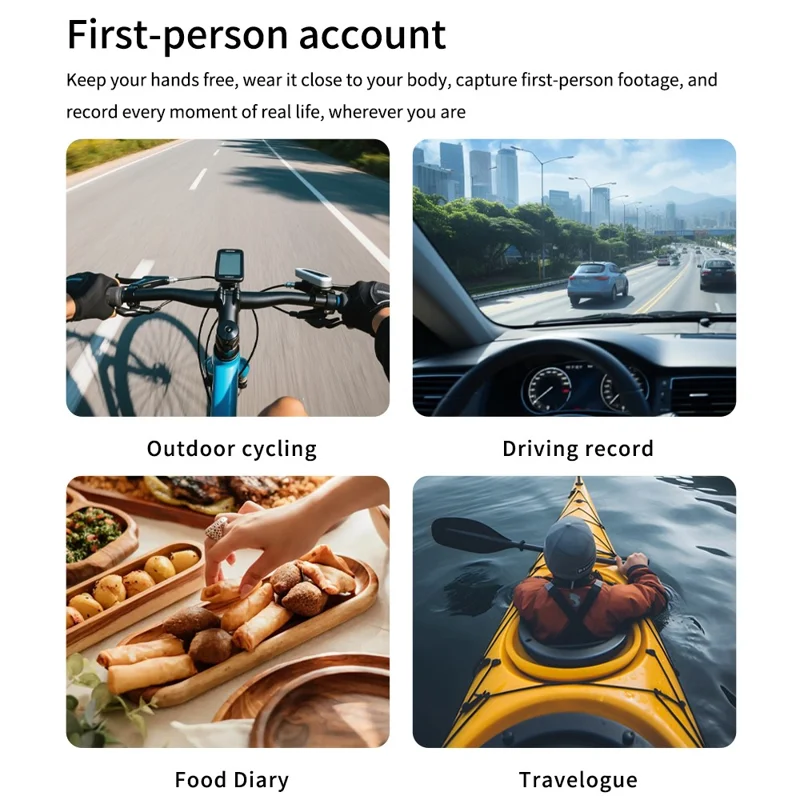 MZ01 4K Action Camera Wi-Fi HD Sports Mini Thumb Camera with Waterproof Case Electronic Stabilization Magnetic Recording Device - Black
