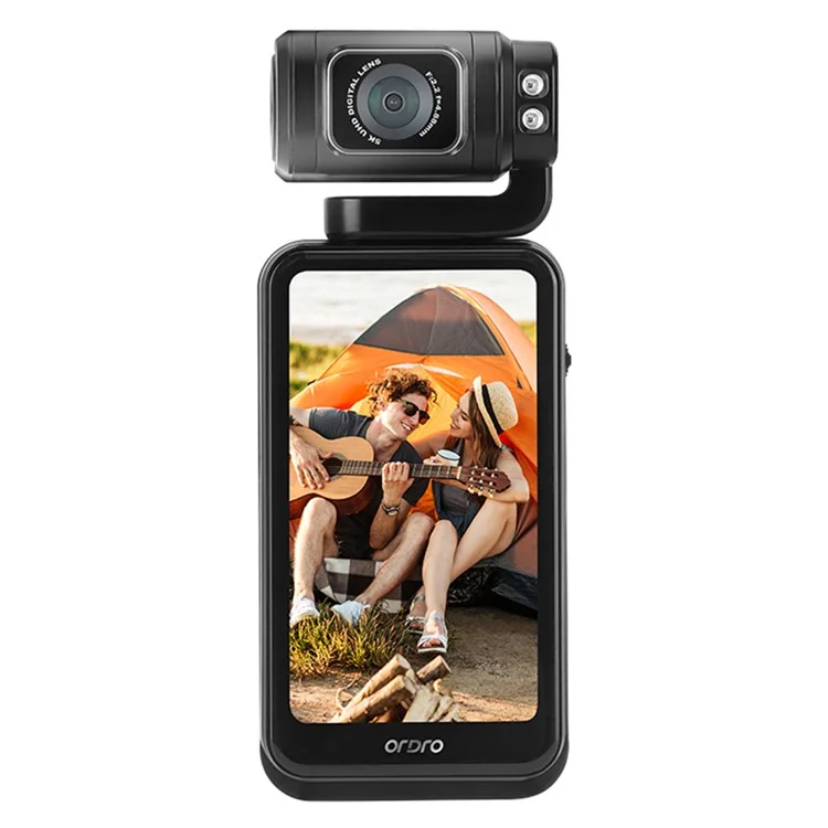 ORDRO M3 3.5 Inch HD Screen Camcorder 180-Degree Flip Portable Pocket DV Camera Support IR Night Vision