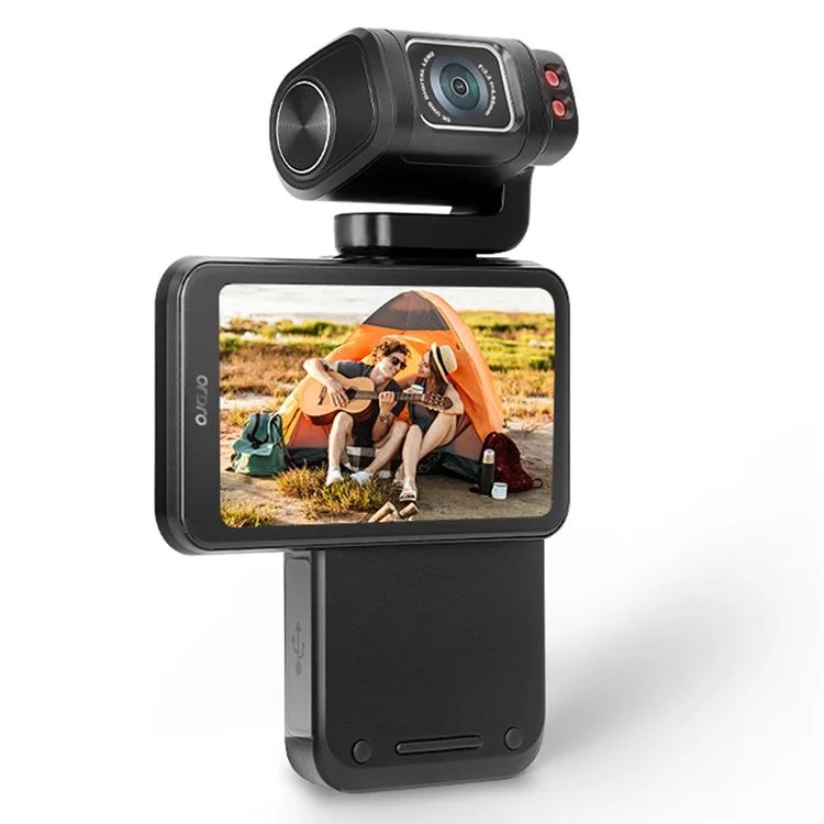 ORDRO M3 3.5 Inch HD Screen Camcorder 180-Degree Flip Portable Pocket DV Camera Support IR Night Vision