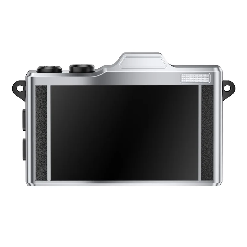 T5 Mini 4K Thumb Camera 1.47 Inch TFT Screen Vintage Digital Camera with LED Flashlight for Photography - Black