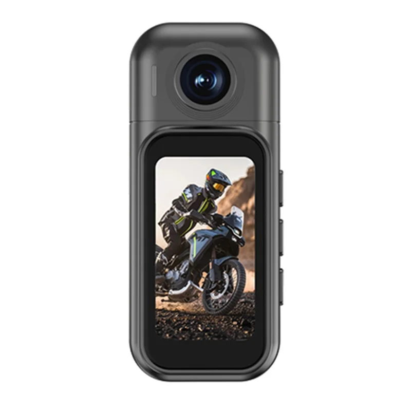 H91 4K Mini Action Camera WiFi a Mani Libere Indossabile con Schermo Touch IPS (Versione Base) - Nero