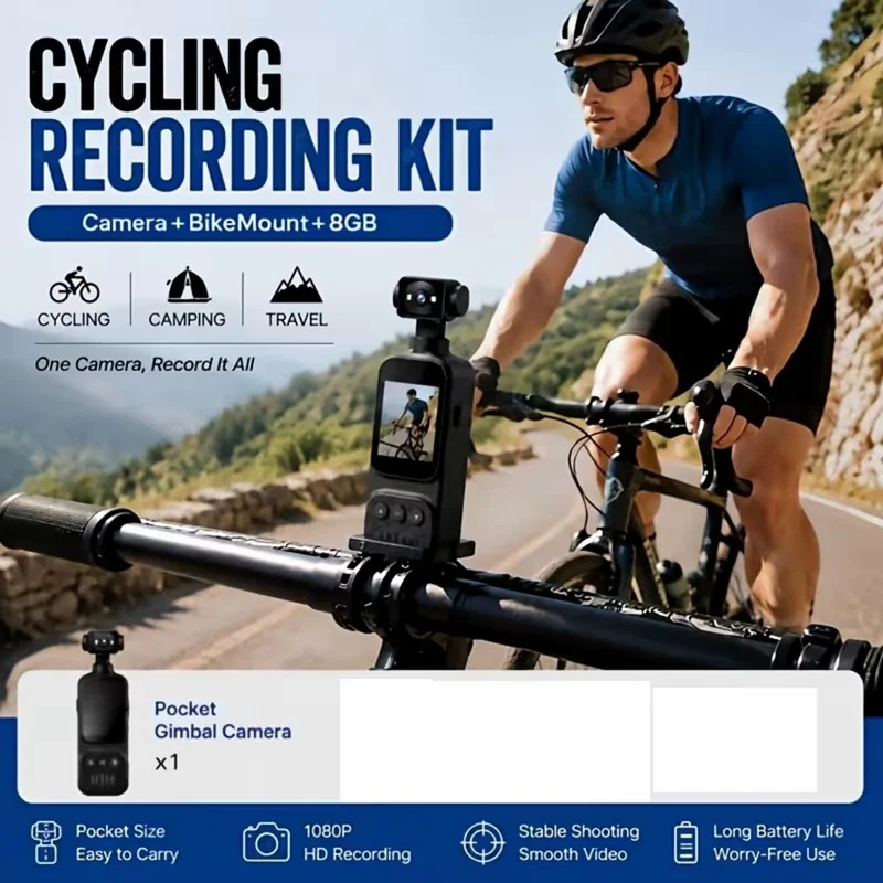 M7 Mini Thumb Camera 4K Ultra HD 270 Degree Rotation WiFi EIS Camcorder for Pet Vlogging Cycling