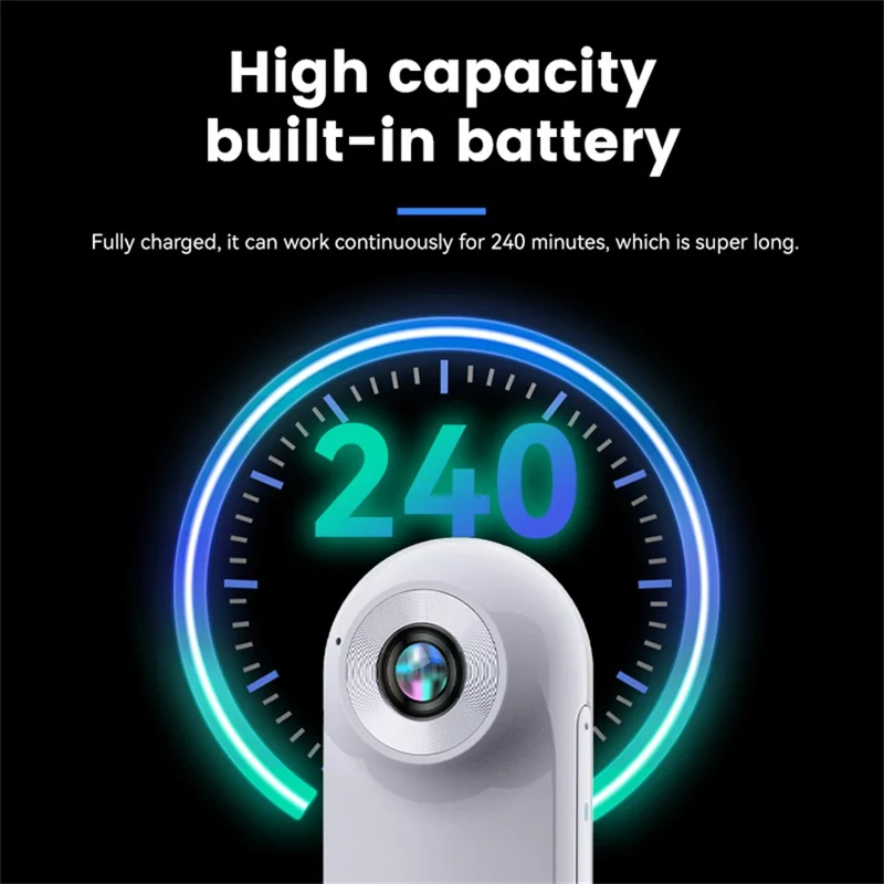 H2 Mini Action Camera 1920 x 1080P 120 Degree Wide Angle Magnetic Back Clip (without TF Card) - White