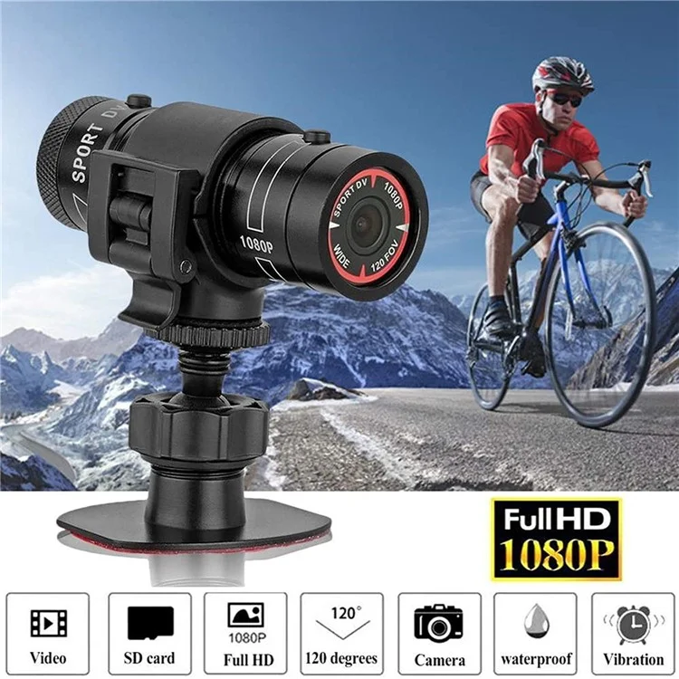 Cámara de acción deportiva H42A 1080P HD para bicicleta, motocicleta, casco Cámara DV Camcorder para actividades al aire libre