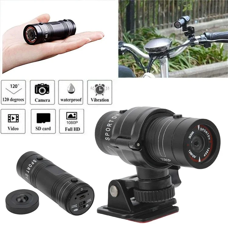 Cámara de acción deportiva H42A 1080P HD para bicicleta, motocicleta, casco Cámara DV Camcorder para actividades al aire libre