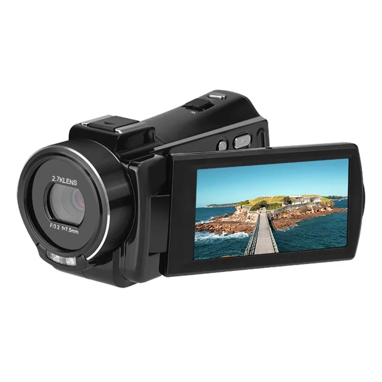 ORDRO V17 Nachtsicht-Kamera mit 3,0-Zoll-Touchscreen, 16-fachem Zoom und 2,7K-HD-Digitalvideoaufnahme