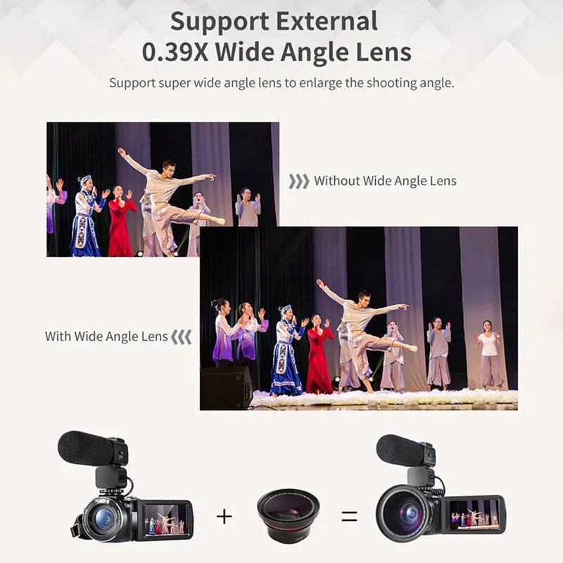 ORDRO Z20 3.0-inch 1080P HD Video Camera DV Infrared Night Vision Digital Camcorder - US Plug
