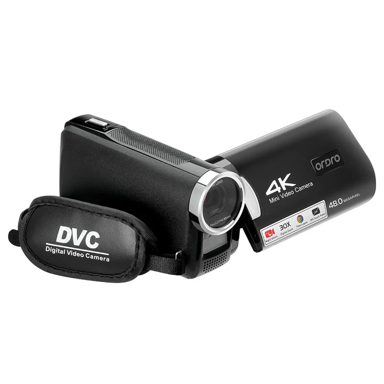 ORDRO AC2 30X Smart Zoom 4K 3.0-Zoll-HD-Touchscreen-Nachtvisionsvideokamera - EU-Stecker