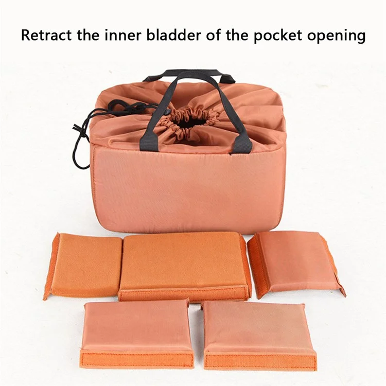 3033 Outdoor-Reisefotografie-Tasche Stativtragetasche aus gewachstem Segeltuch für 15-Zoll-Laptop - Dunkelgrau