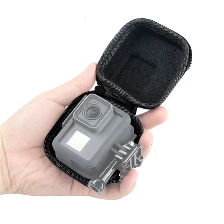 XWJ089 Pour GoPro Sports Camera EVA Storage Bag Shockproof Zipper Bag with Opening