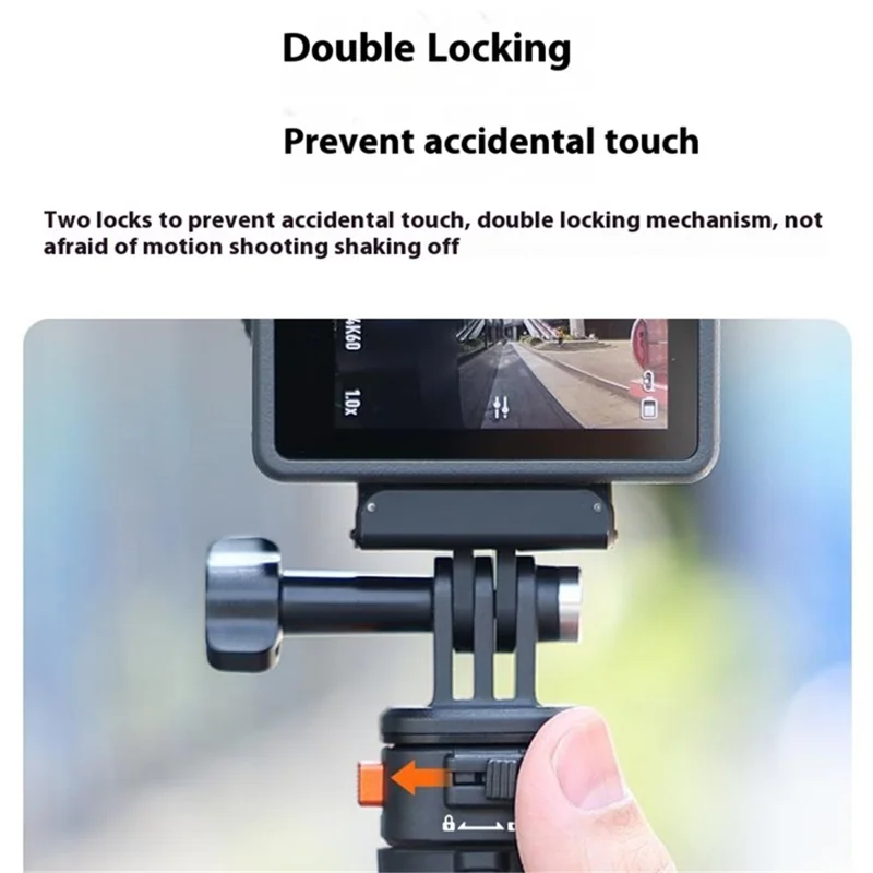 For Gopro Action Camera Aluminum Alloy+PC Magnetic Quick Release Adapter + Base