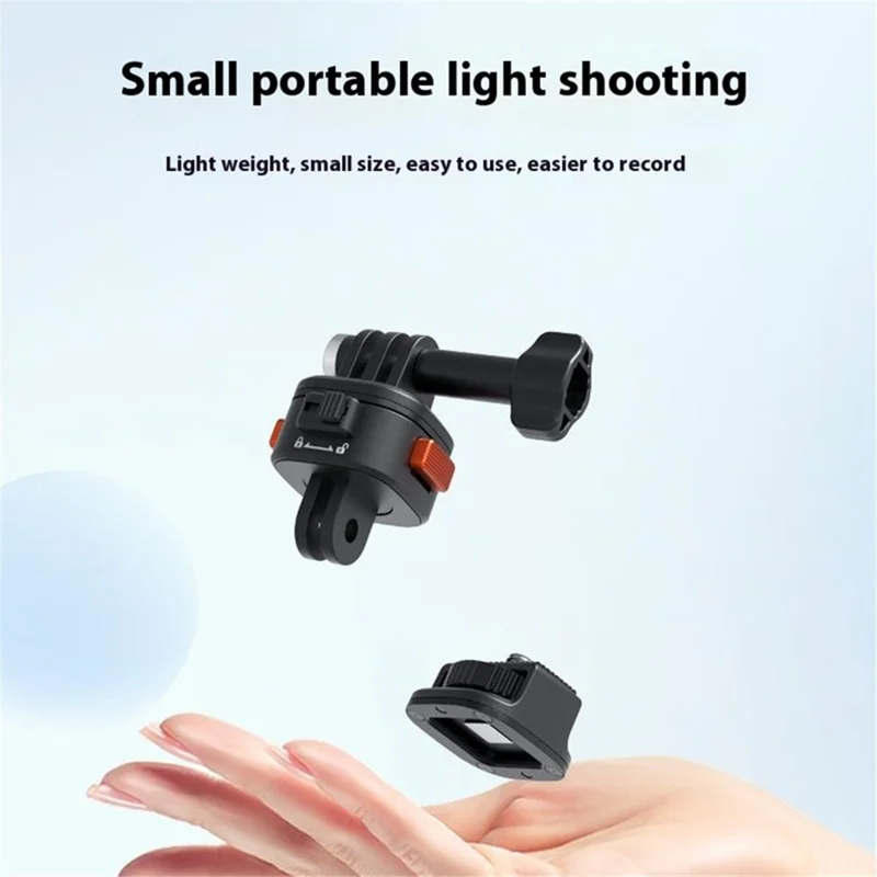 For Gopro Action Camera Aluminum Alloy+PC Magnetic Quick Release Adapter + Base