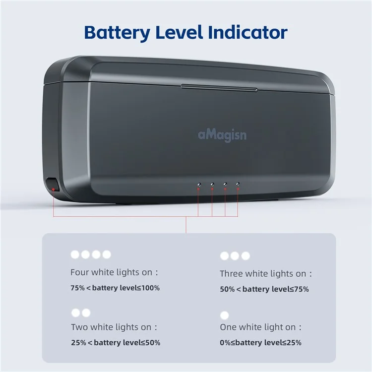 AMAGISN 7710mAh Быстрая зарядка Power Bank для DJI Osmo Action 4 / 3 Action Camera Accessories