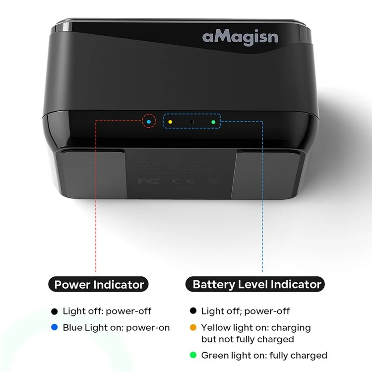 AMAGISN For Insta360 X4 Sports Camera 3-Slot Battery Charging Hub Memory Card Storage Case (No Battery)
