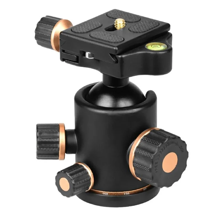 QZSD Q02S Support de Cardan en Alliage d'Aluminium pour Appareil Photo Reflex 36mm