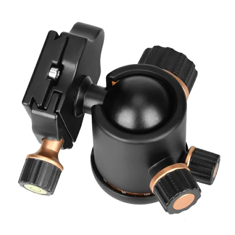 QZSD Q02S Support de Cardan en Alliage d'Aluminium pour Appareil Photo Reflex 36mm