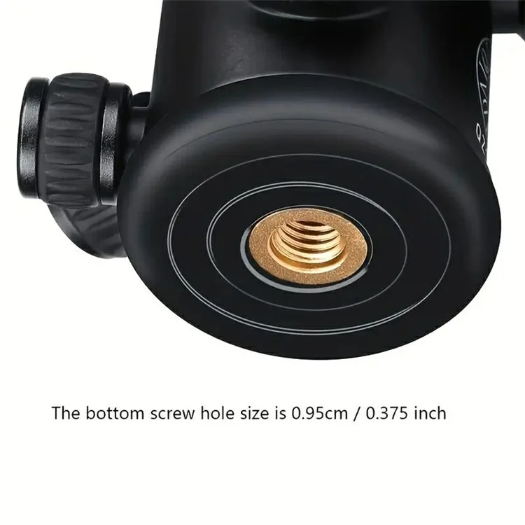 QZSD Q02S Support de Cardan en Alliage d'Aluminium pour Appareil Photo Reflex 36mm