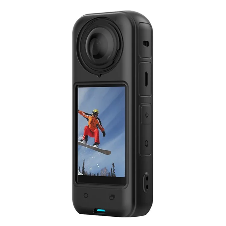 FLYMILE Pour Insta360 X4 Action Camera Protection Case Anti-Rayure Silicone Cover