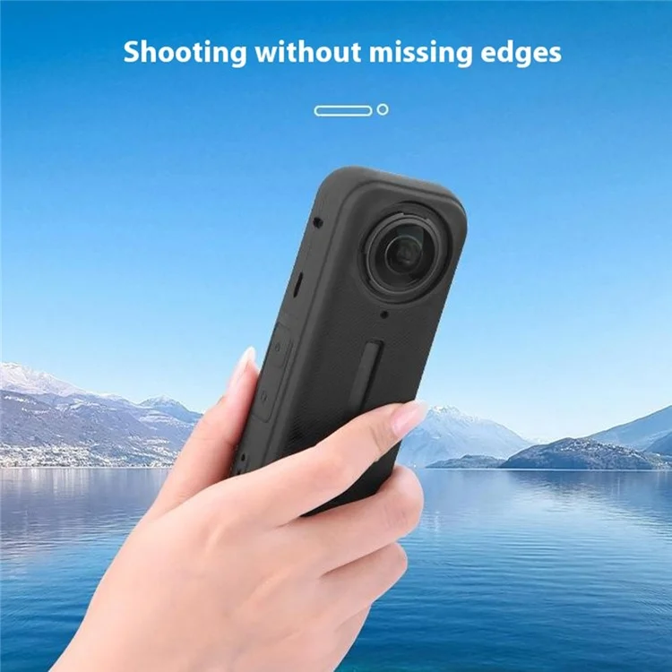 FLYMILE Pour Insta360 X4 Action Camera Protection Case Anti-Rayure Silicone Cover