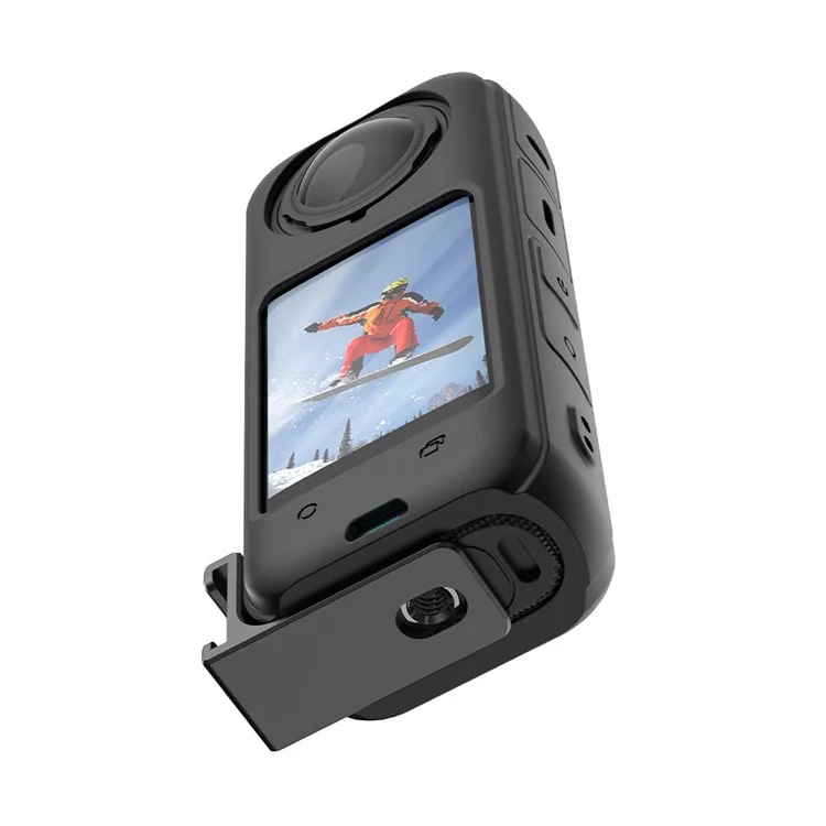 FLYMILE For Insta360 X5 / Insta360 X4 / X3 / ONE X2 Cold Shoe Mount Adapter Camera Expansion Bracket
