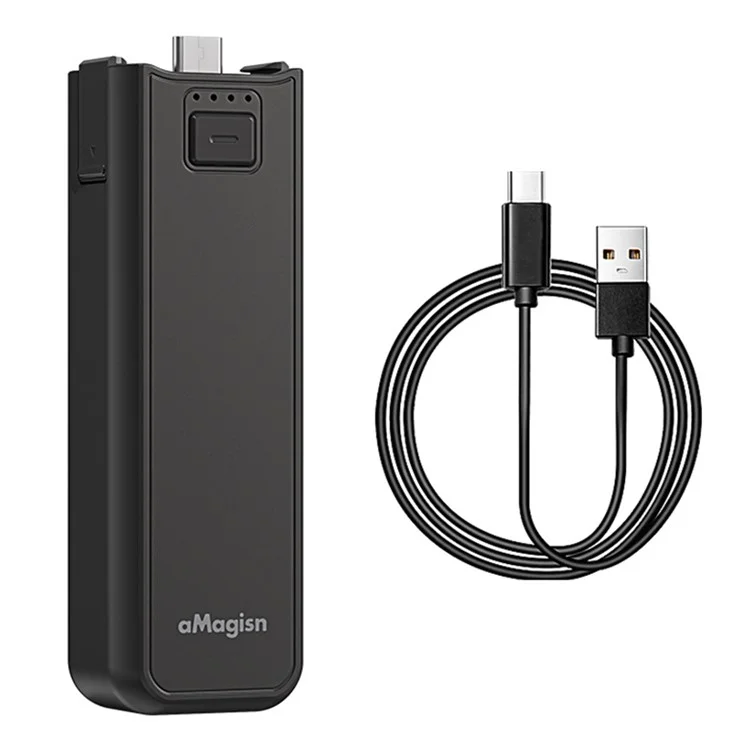 AMAGISN Pour DJI Osmo Pocket 3 Batterie Poignée 4500mAh Power Stick avec 1/4 Pouce Port de Montage