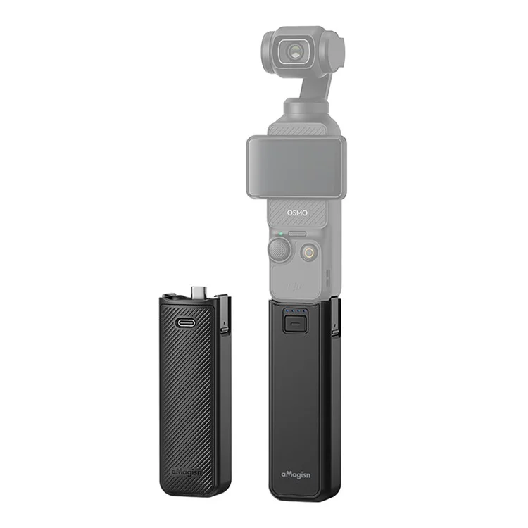 AMAGISN Pour DJI Osmo Pocket 3 Batterie Poignée 4500mAh Power Stick avec 1/4 Pouce Port de Montage