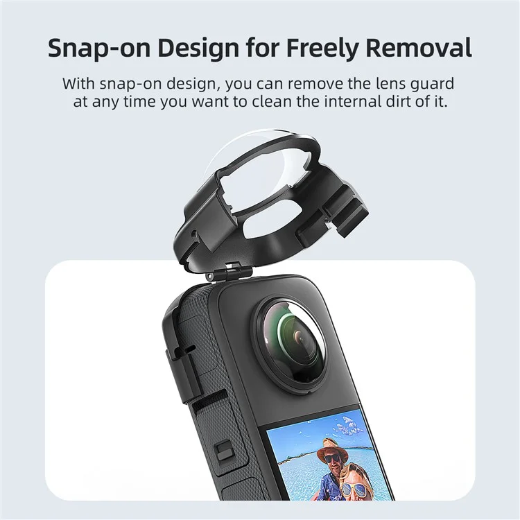 Amagisn Für Insta360 X3 Glass-anti-fog-objektiv-schutzschutz Mit Silikonlinsenkappe, Kamerafall
