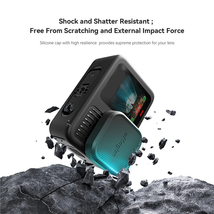 AMAGISN Capuchon d'Objectif en Silicone pour Caméra GoPro Hero 13, Accessoire de Protection Complète pour Caméra d'Action