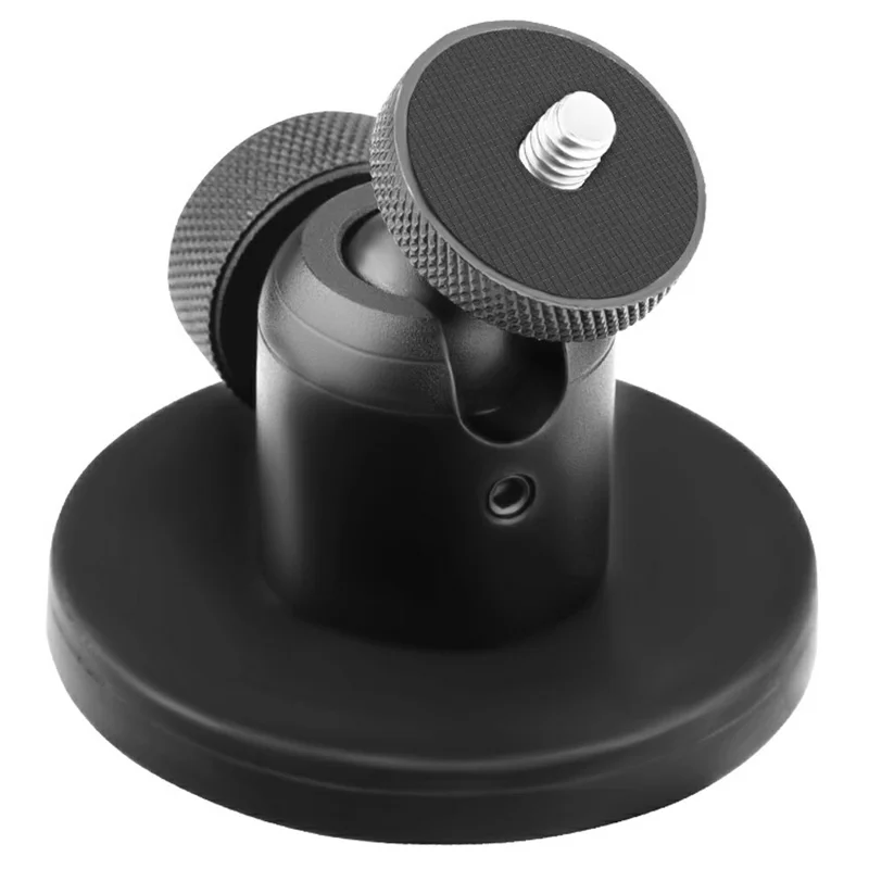 BRDRC Magnetic Camera Mount 360-Degree Rotation Ball Head - Black