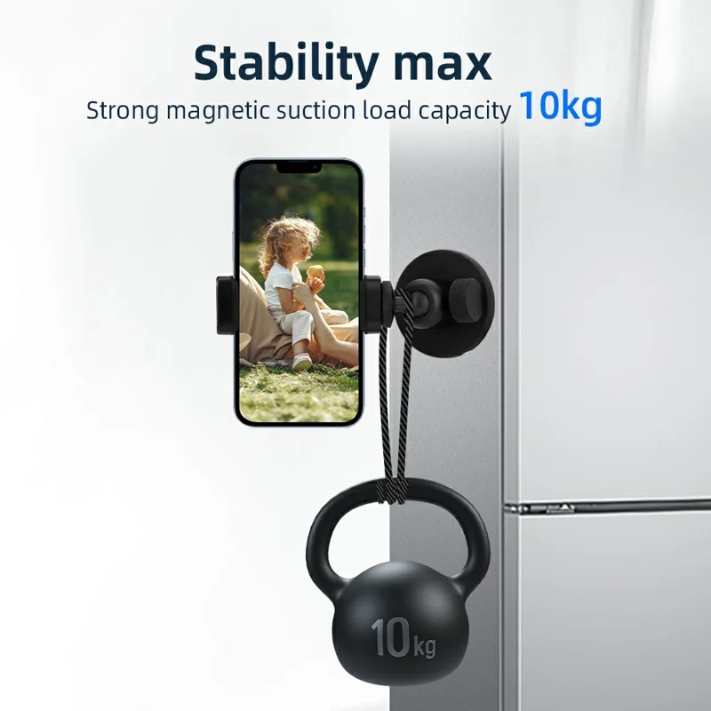 BRDRC Magnetic Camera Mount 360-Degree Rotation Ball Head - Black