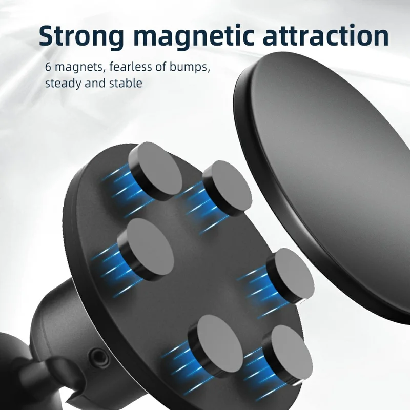 BRDRC Magnetic Camera Mount 360-Degree Rotation Ball Head - Black