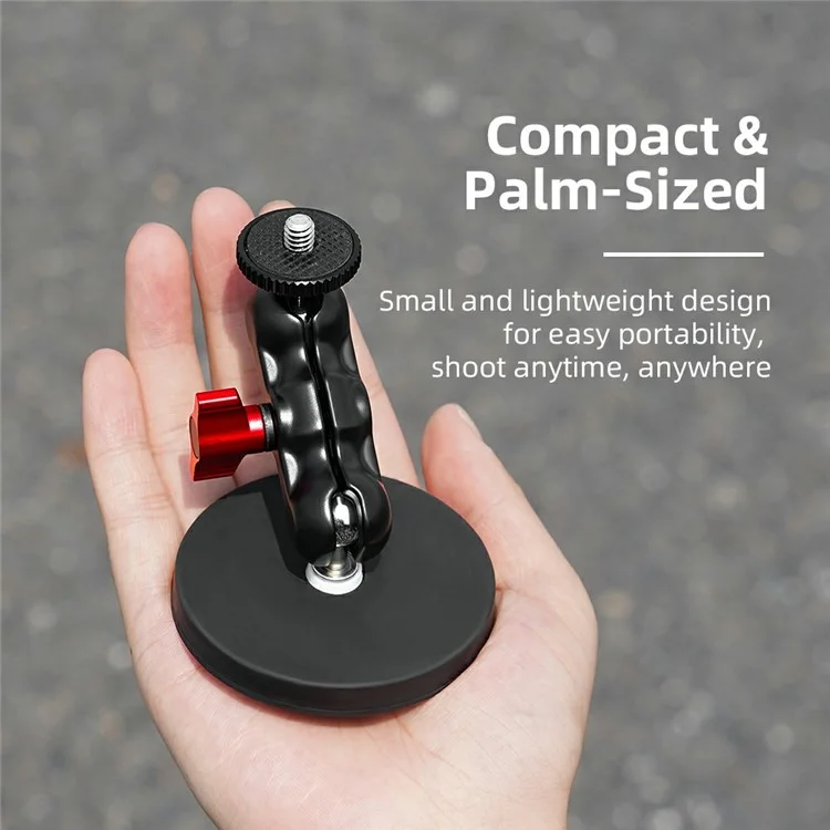 FLYMILE Action Camera Magnetic Mount Dual Ball Head Camera Stand Holder