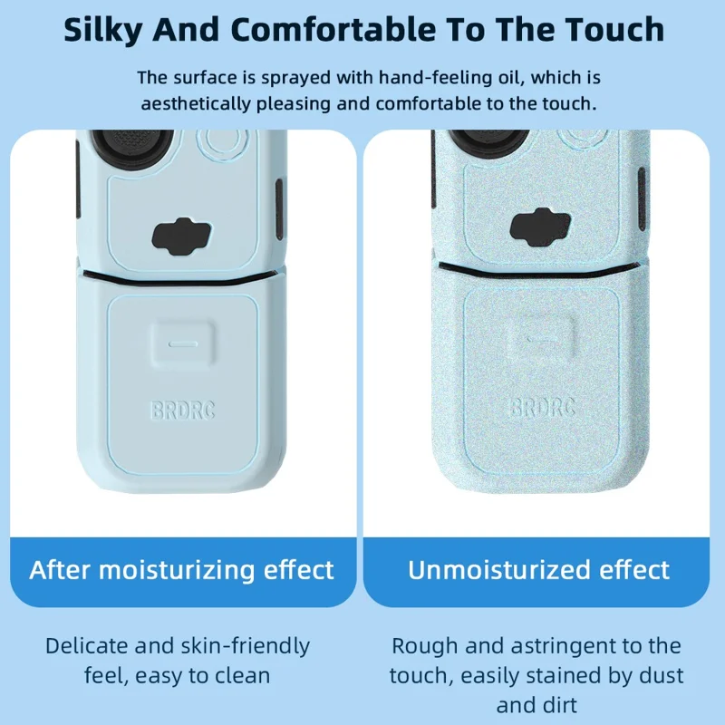 BRDRC For DJI Osmo Pocket 3 Full Set Camera Protective Case Soft Silicone Anti-drop Cover - Purple