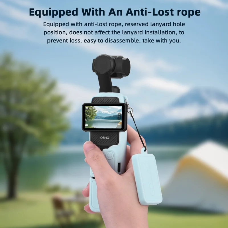 BRDRC For DJI Osmo Pocket 3 Full Set Camera Protective Case Soft Silicone Anti-drop Cover - Purple