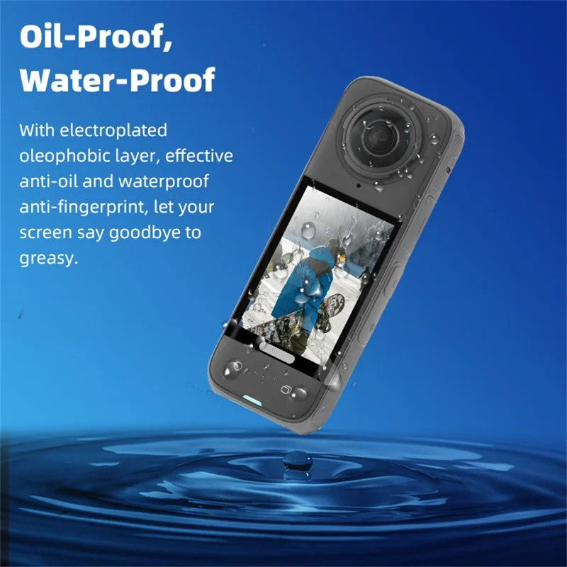 BRDRC 2Set Camera Lens Protective Film for Insta360 X5 / Insta360 X4 Tempered Glass Screen Protector
