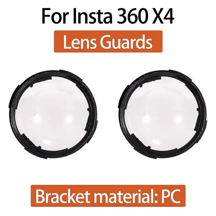 For Insta360 X4 2Pcs Tempered Glass Camera Screen Protector + 2Pcs Lens Guard