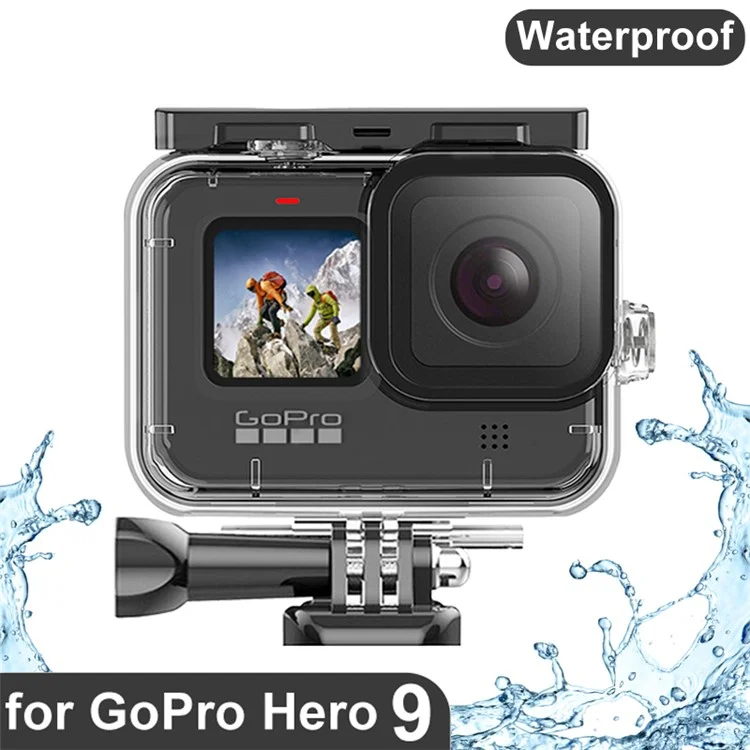 Для GoPro Hero 12 / 11 / 10 / 9 Противоударный водонепроницаемый чехол для подводной съемки на глубине до 45 м с 3 фильтрами