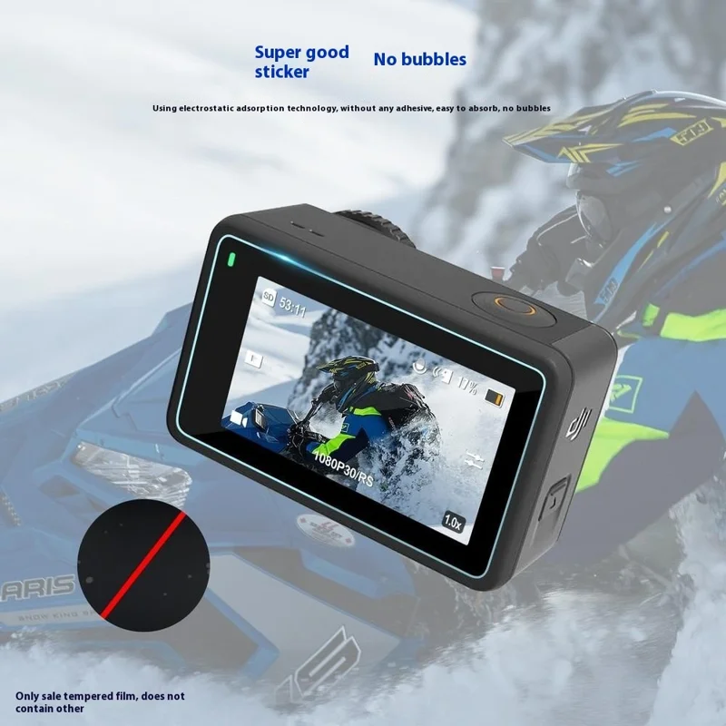 DA3A1130 Screen Protector Set for DJI Osmo Action 3 HD Tempered Glass Film Sports Camera Accessories