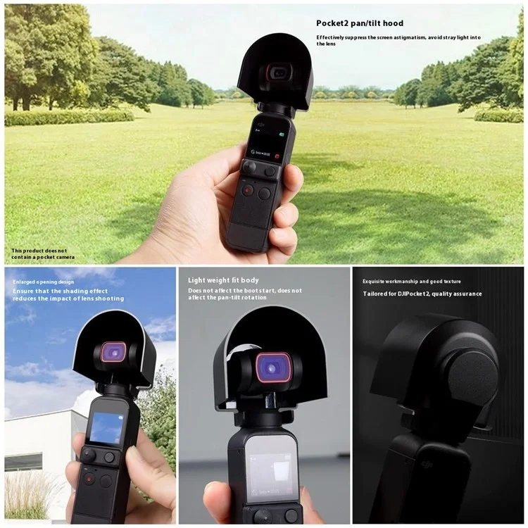 Kit d'expansion de chargeur QISYKER OPA30410 pour DJI Pocket 2 / Osmo Pocket avec prise de charge de 6000 mAh, trépied et pare-soleil.