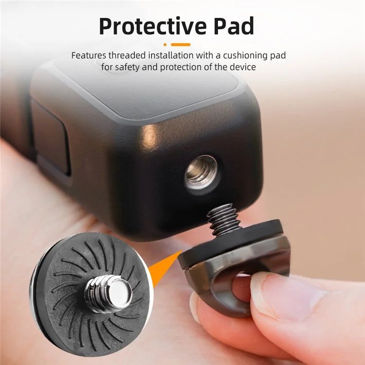Correa cruzada BRDRC para la cámara DJI Osmo Pocket 3 - Cuerda colgante de nailon para el cuello - Dopamina