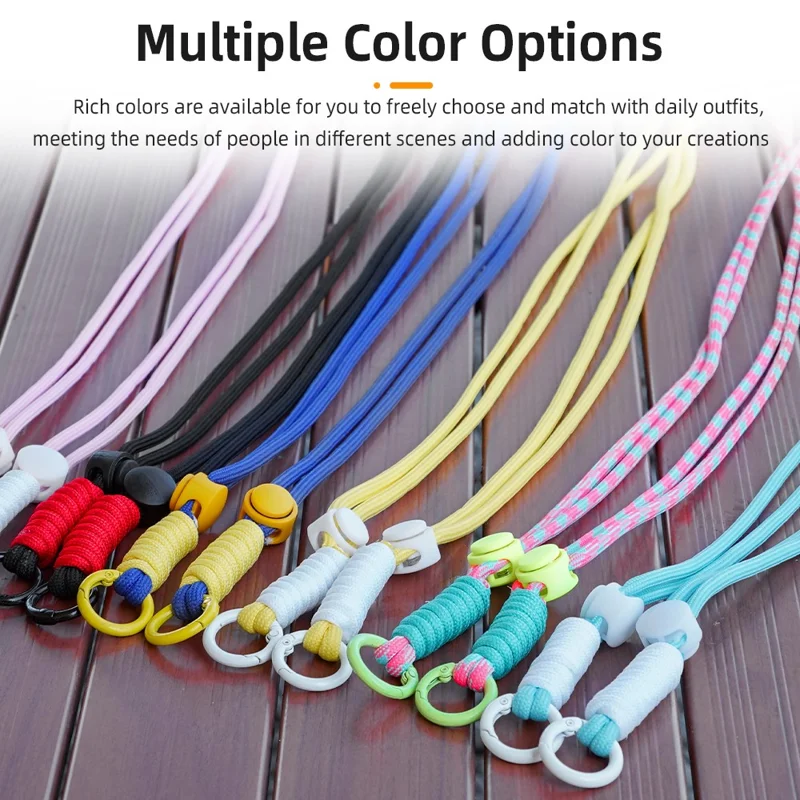 BRDRC Crossbody Strap for DJI Osmo Pocket 3 Camera Nylon Lanyard Neck Hanging Rope - Black