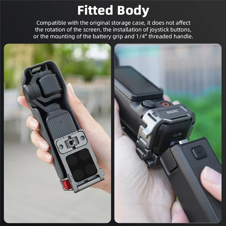 Fixation magnétique pour support d'appareil photo DJI Osmo Pocket 3 avec adaptateur d'extension