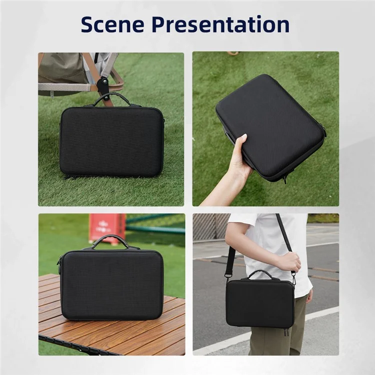 BRDRC For Insta360 X5 / Insta360 X4 Carrying Case with Shoulder Strap Protective Storage Polyester+EVA Bag