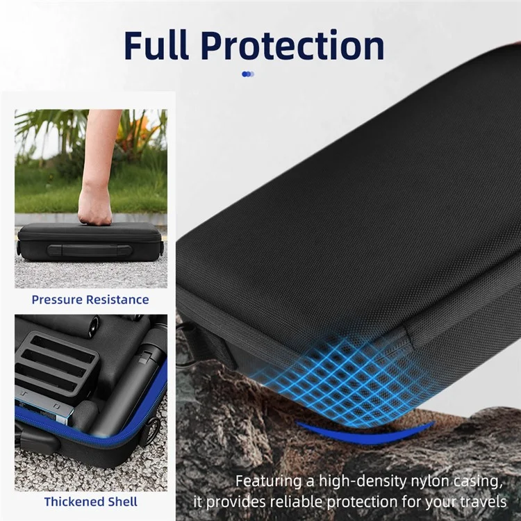 BRDRC For Insta360 X5 / Insta360 X4 Carrying Case with Shoulder Strap Protective Storage Polyester+EVA Bag