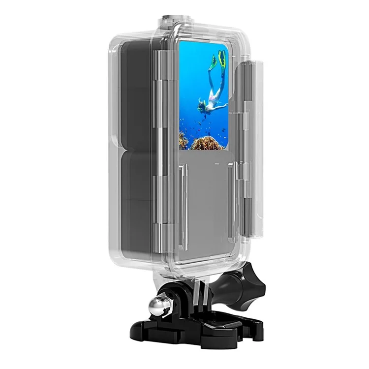For DJI Action 2 60m Underwater Diving Case Tempered Glass Lens Cover Waterproof Housing