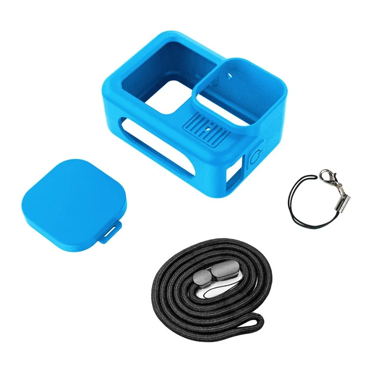 Custodia in silicone antiurto e protettiva per fotocamera GoPro Hero 13 Black - Blu