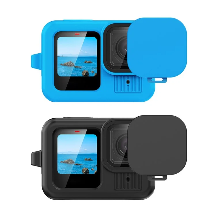 Custodia in silicone antiurto e protettiva per fotocamera GoPro Hero 13 Black - Blu