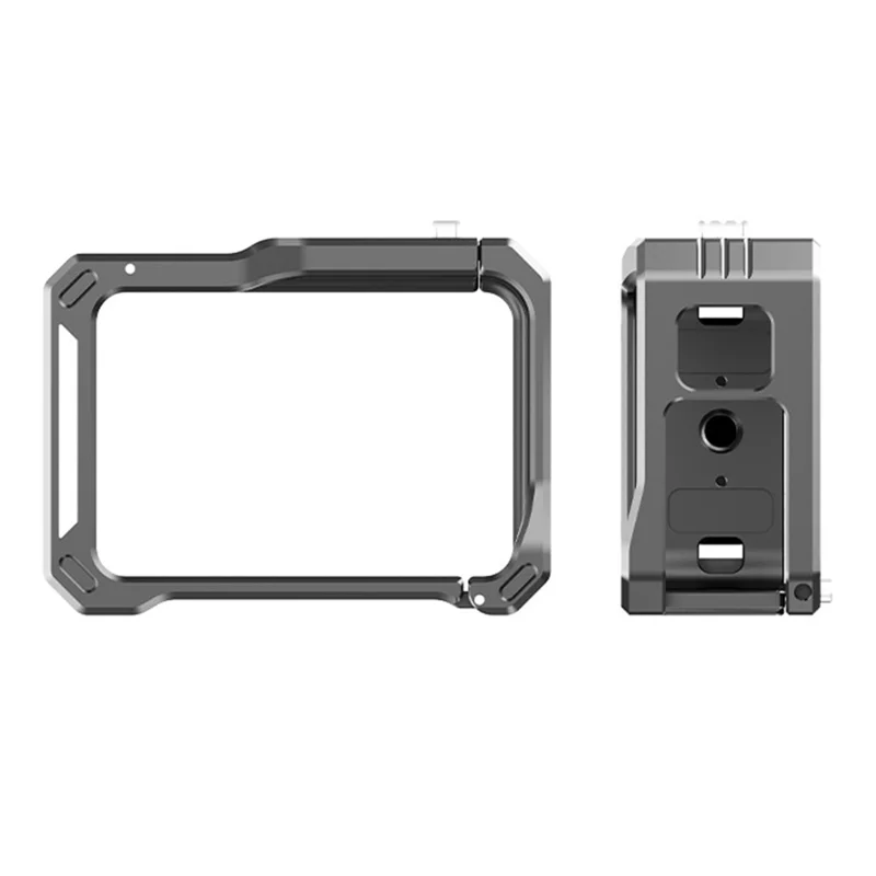 HEPAIL For GoPro Hero 13 / 12 / 11 / 10 / 9 Horizontal Vertical Shooting Frame Aluminum Alloy Camera Cage