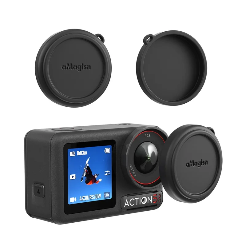 AMAGISN Copertura protettiva in silicone per obiettivo per DJI Osmo Action5 Pro, accessorio per fotocamera