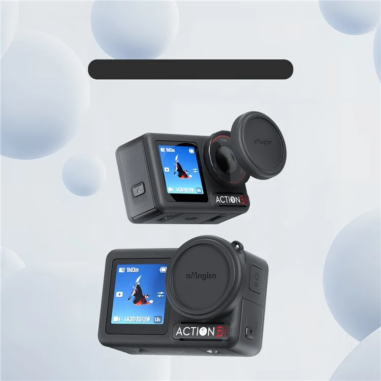 AMAGISN Copertura protettiva in silicone per obiettivo per DJI Osmo Action5 Pro, accessorio per fotocamera